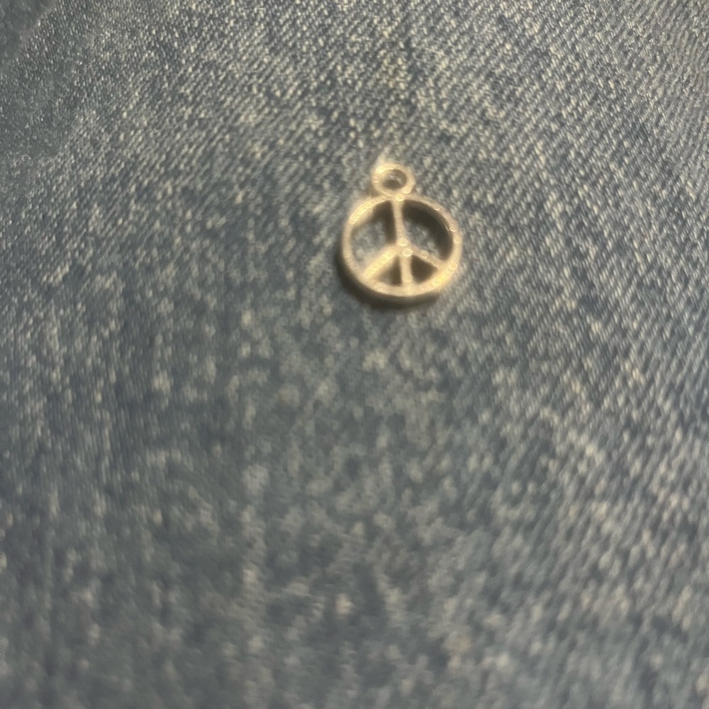 Brand, new peace, sign charm